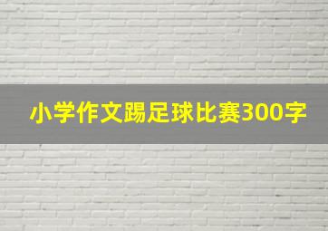 小学作文踢足球比赛300字