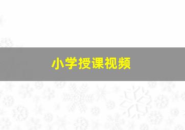 小学授课视频