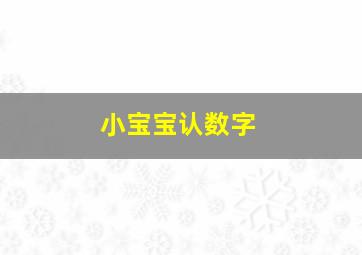 小宝宝认数字