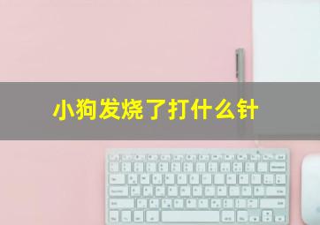 小狗发烧了打什么针