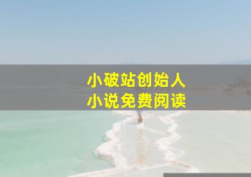 小破站创始人小说免费阅读