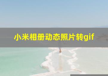 小米相册动态照片转gif