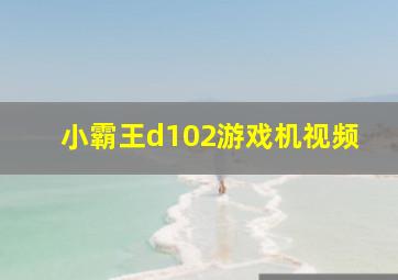 小霸王d102游戏机视频