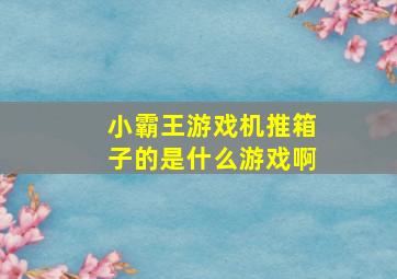 小霸王游戏机推箱子的是什么游戏啊