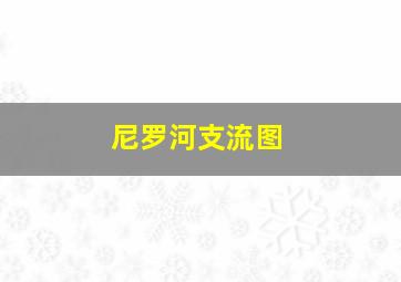 尼罗河支流图