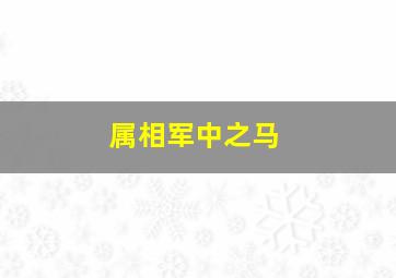 属相军中之马