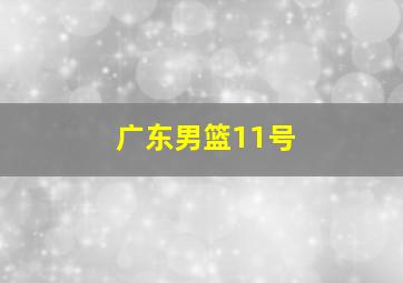 广东男篮11号