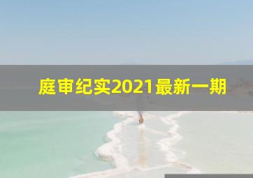 庭审纪实2021最新一期