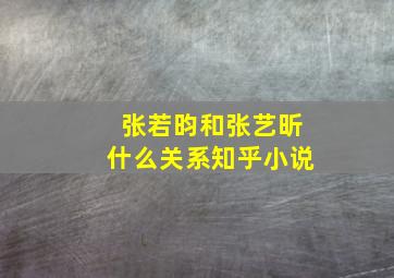 张若昀和张艺昕什么关系知乎小说