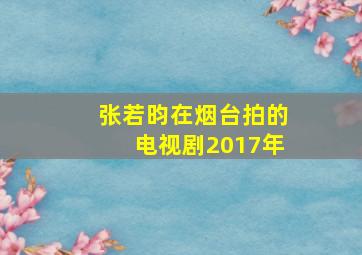 张若昀在烟台拍的电视剧2017年