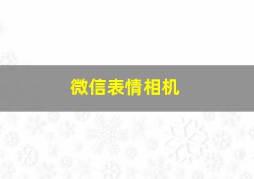 微信表情相机