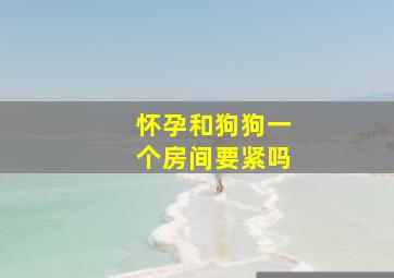 怀孕和狗狗一个房间要紧吗