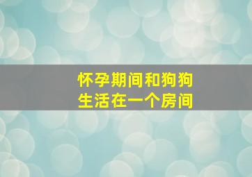 怀孕期间和狗狗生活在一个房间