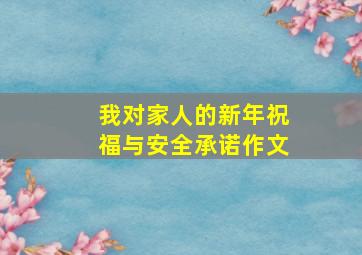 我对家人的新年祝福与安全承诺作文