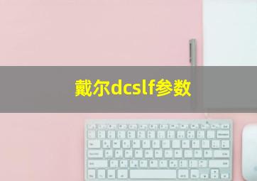 戴尔dcslf参数