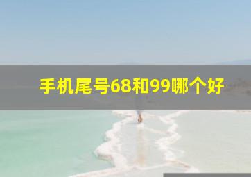 手机尾号68和99哪个好