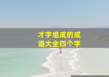 才字组成的成语大全四个字