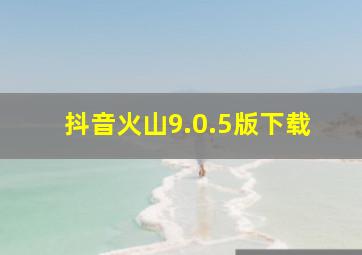 抖音火山9.0.5版下载