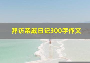 拜访亲戚日记300字作文