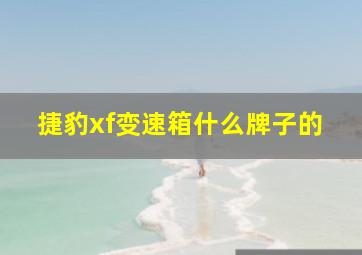 捷豹xf变速箱什么牌子的