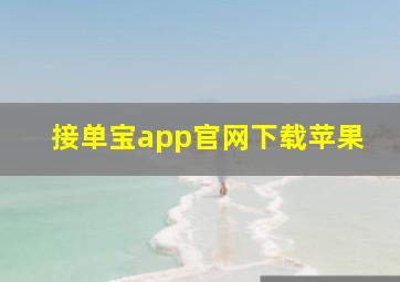 接单宝app官网下载苹果