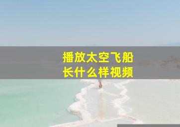 播放太空飞船长什么样视频