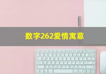 数字262爱情寓意