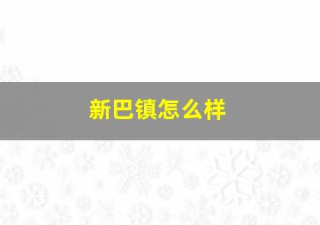 新巴镇怎么样