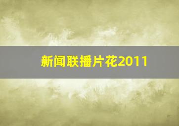 新闻联播片花2011