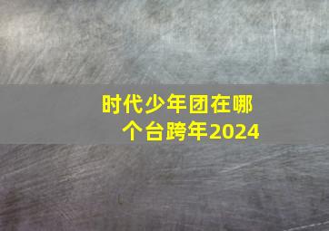 时代少年团在哪个台跨年2024