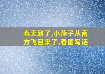 春天到了,小燕子从南方飞回来了,看图写话