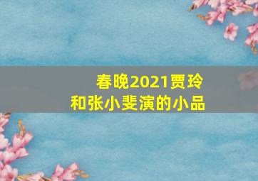 春晚2021贾玲和张小斐演的小品