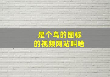 是个鸟的图标的视频网站叫啥