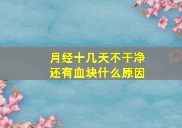 月经十几天不干净还有血块什么原因