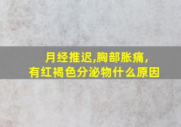 月经推迟,胸部胀痛,有红褐色分泌物什么原因