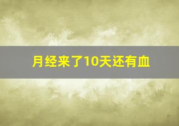 月经来了10天还有血