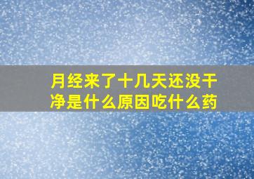 月经来了十几天还没干净是什么原因吃什么药