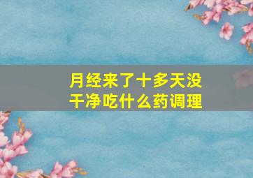 月经来了十多天没干净吃什么药调理