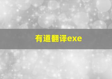 有道翻译exe