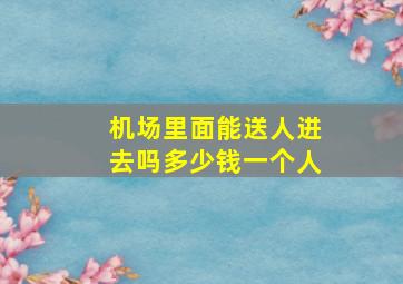 机场里面能送人进去吗多少钱一个人