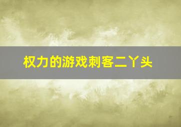 权力的游戏刺客二丫头