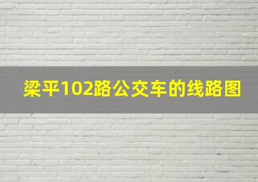 梁平102路公交车的线路图