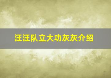 汪汪队立大功灰灰介绍