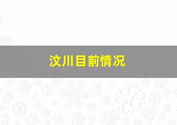 汶川目前情况