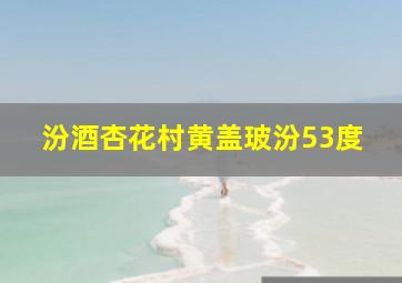 汾酒杏花村黄盖玻汾53度