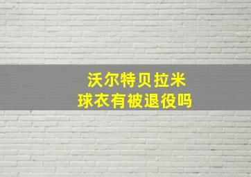 沃尔特贝拉米球衣有被退役吗