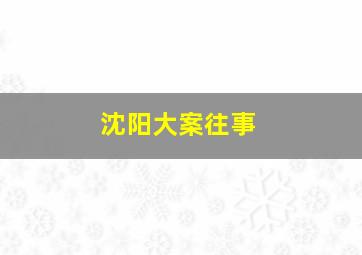 沈阳大案往事