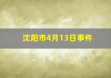 沈阳市4月13日事件