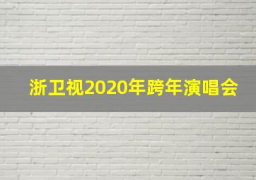 浙卫视2020年跨年演唱会