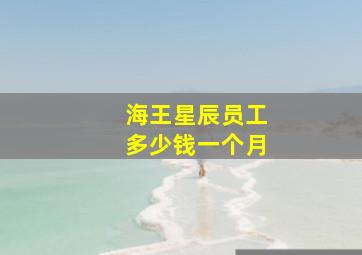 海王星辰员工多少钱一个月